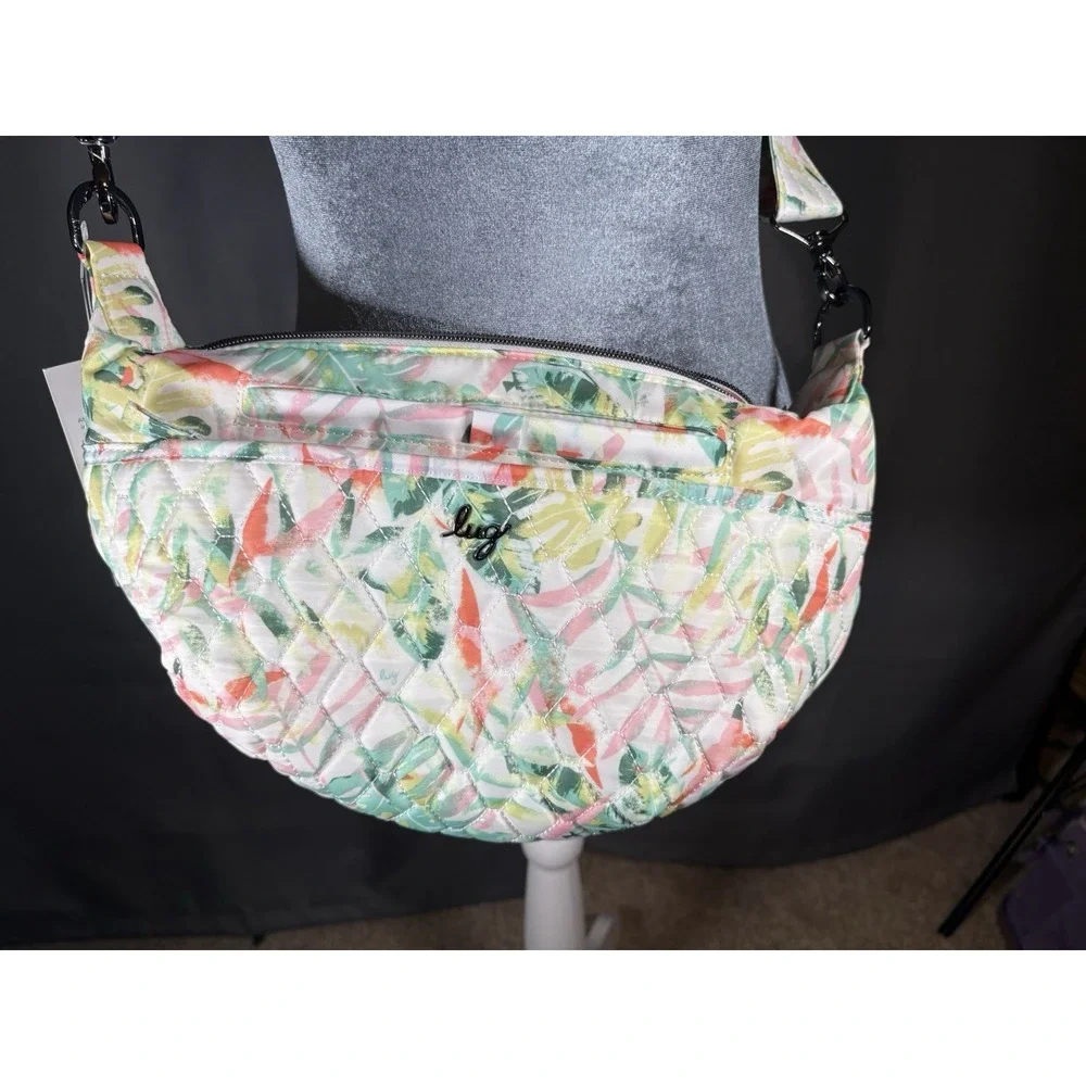 NWT Lug Bolero Crossbody Bag Candy Tropics Quilted Tropical Floral Shoulder Bag